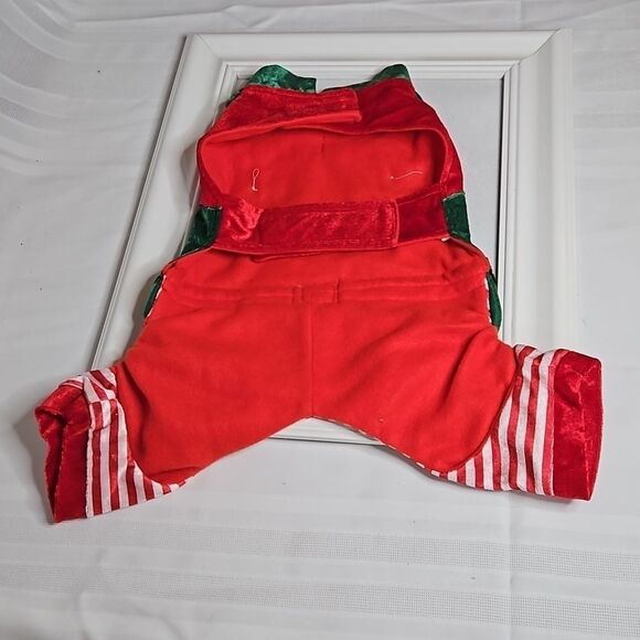 Christmas Elf Dog Costume size Medium - Picture 3 of 7